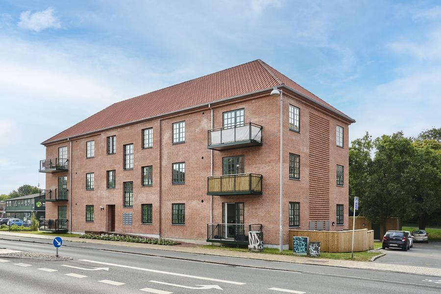 Newly built apartment building at Kochsgade 21B, Odense C